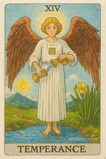 절제(Temperance) 타로 카드