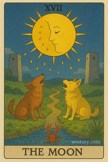 달(The Moon) 타로 카드
