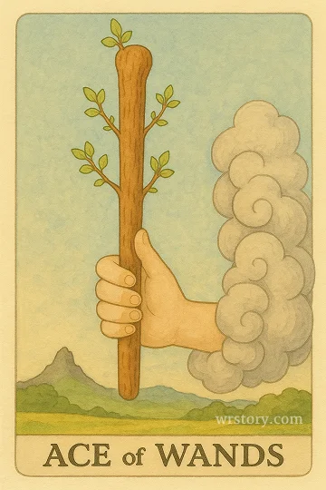 완드 에이스(Ace of Wands) 타로 카드