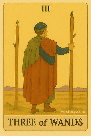 완드 3(Three of Wands) 타로 카드