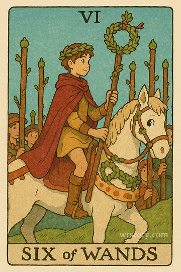 완드 6(Six of Wands) 타로 카드