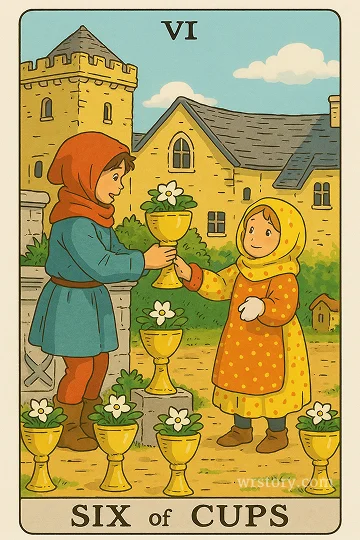 컵 6(Six of Cups) 타로 카드