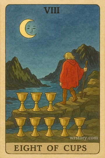 컵 8(Eight of Cups) 타로 카드
