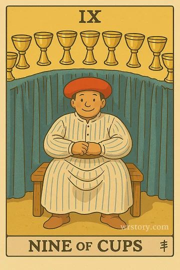 컵 9(Nine of Cups) 타로 카드