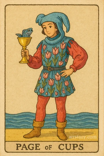 컵 페이지(Page of Cups) 타로 카드