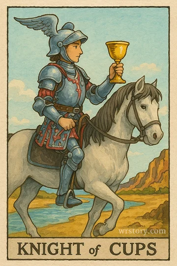 컵 나이트(Knight of Cups) 타로 카드