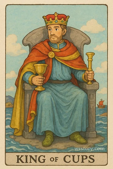 컵 킹(King of Cups) 타로 카드