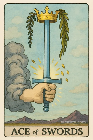 소드 에이스(Ace of Swords) 타로 카드