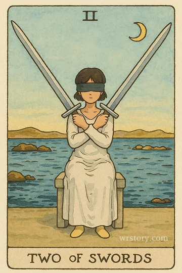 소드 2(Two of Swords) 타로 카드