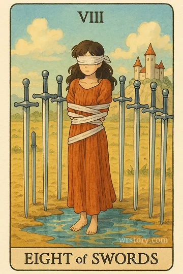소드 8(Eight of Swords) 타로 카드