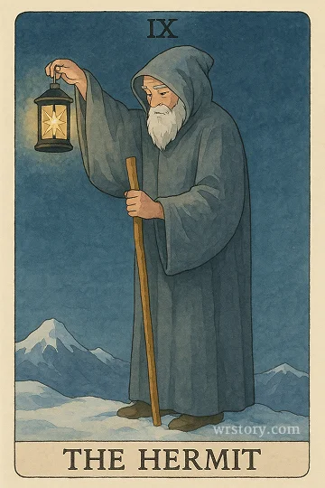은둔자(The Hermit) 타로 카드